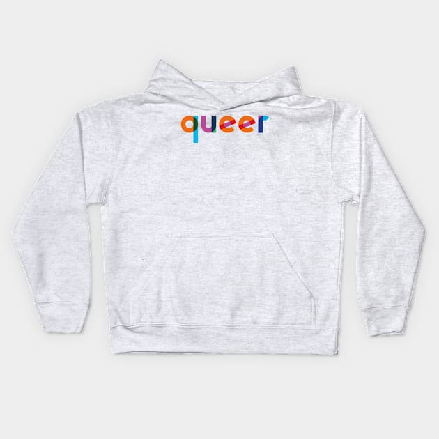 QUEER LGBTIQ+ PRIDE COMMUNITY Kids Hoodie by revolutionlove